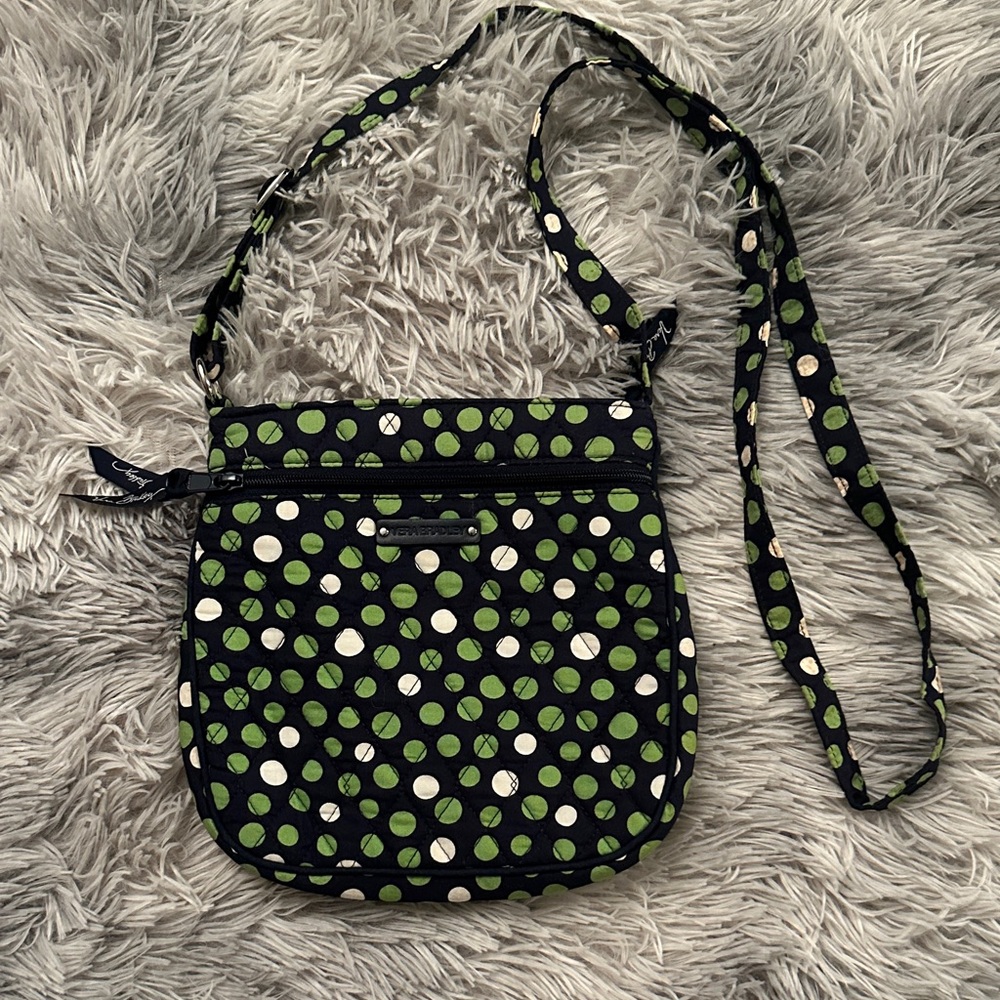 Vera Bradley Crossbody Bag - Green and Black